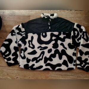 Grayson Threads Black and White Fleece Jacket